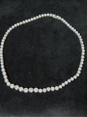 Bella Luce Silver Cz necklace